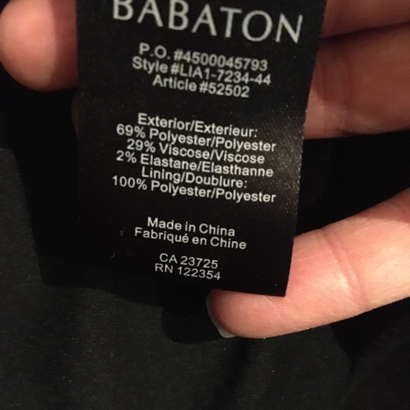 BABATON 2/XS double slit wool lined pencil skirt with pockets, EUC from ARITZIA - Picture 6 of 9